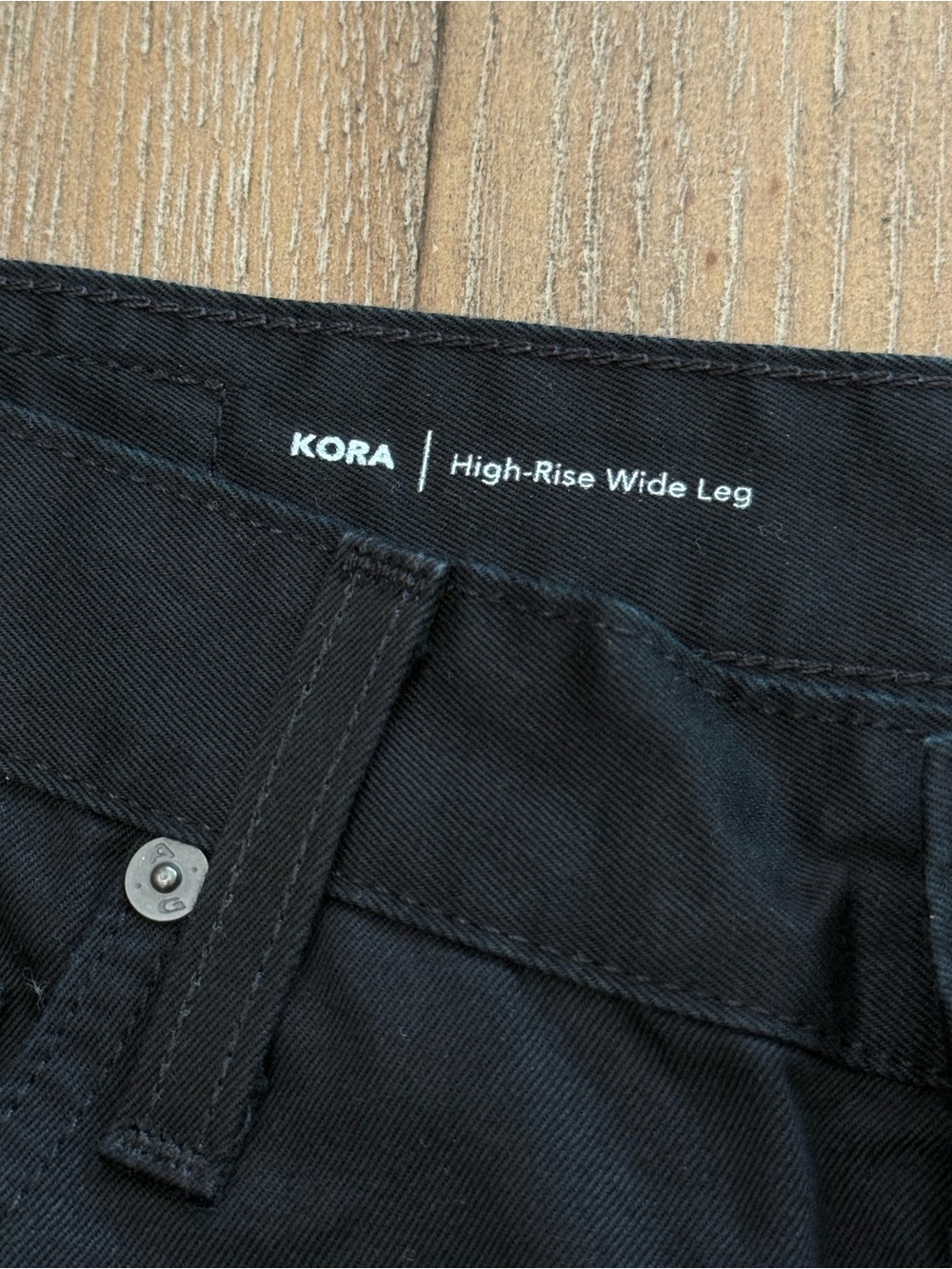 AG Adriano Goldschmied jeans Kora High waist wide leg black size 32 - Picture 6 of 7